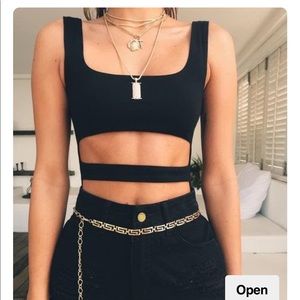 NWT Tiger Mist Black Veria Bodysuit